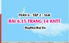 Bài 6.15 trang 14 Toán 6 Tập 2 Kết nối tri thức: Biểu diễn dưới dạng phân số